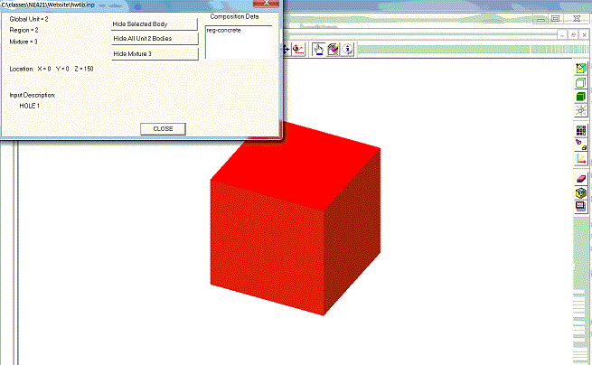 KENO3D view