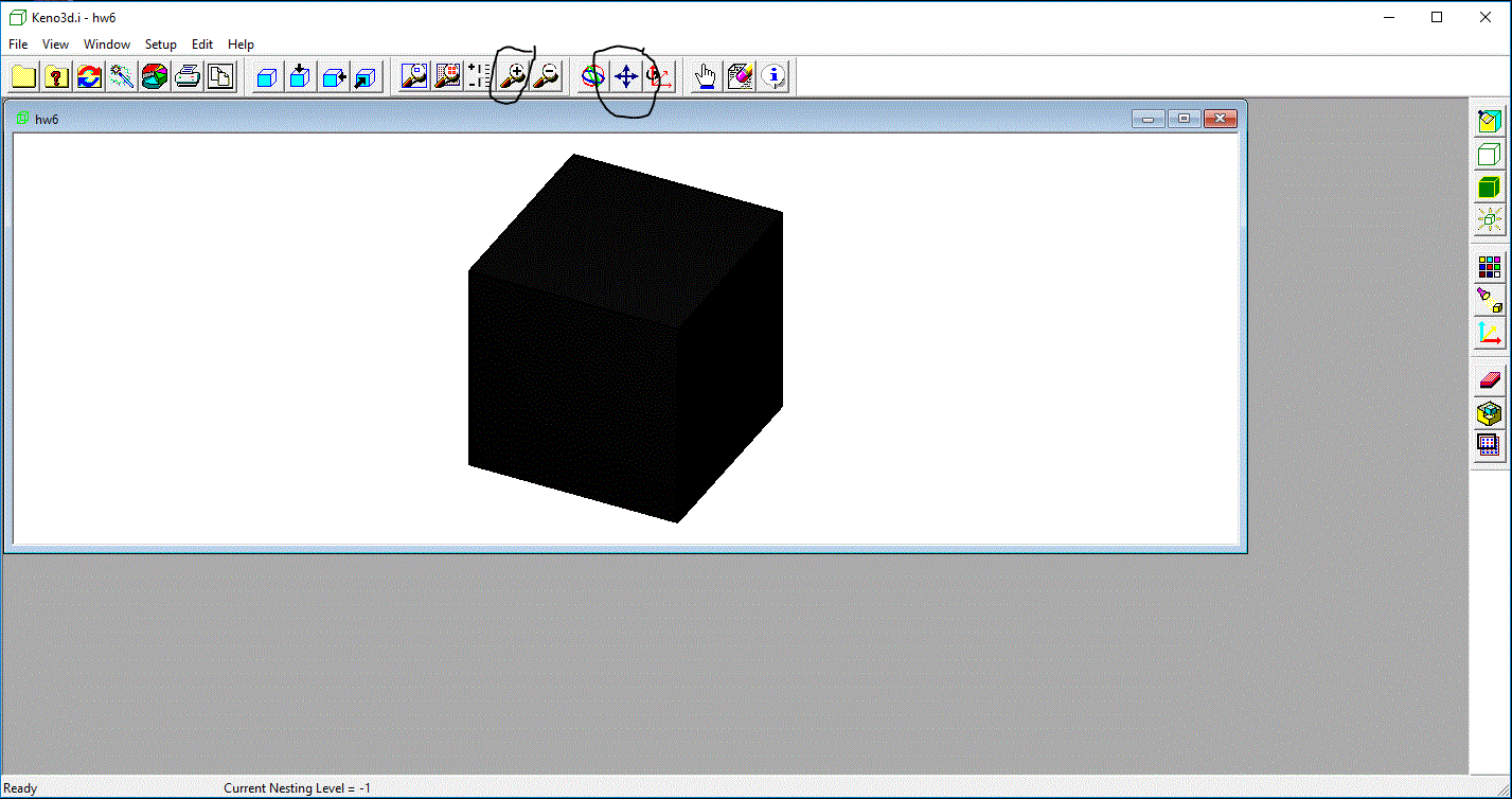 KENO3D view